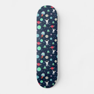 illustration av Space Mönster Mini Skateboard Bräda 18,5 Cm