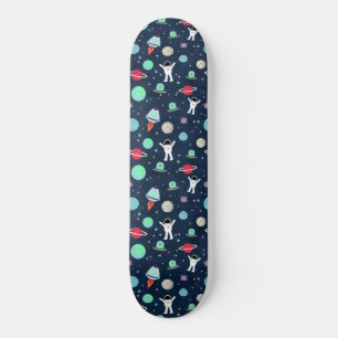 illustration av Space Mönster Mini Skateboard Bräda 18,5 Cm