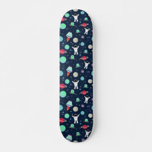 illustration av Space Mönster Mini Skateboard Bräda 18,5 Cm