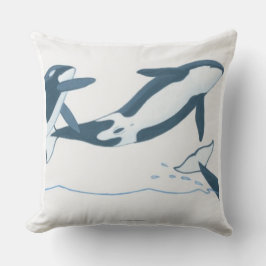 Illustration av späckhuggarear (Orcinusorcaen) Kudde