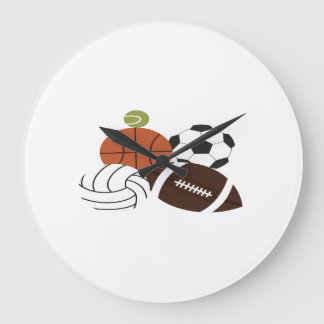 illustration av sport boll stor klocka