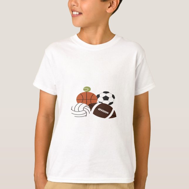 illustration av sport boll t shirt (Framsida)