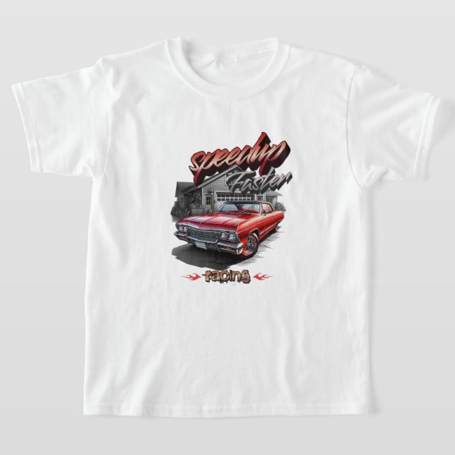 illustration av sportbilar t shirt (Laydown)