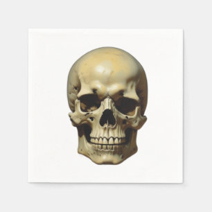 Illustration av Stil-målning för Skull Oljemålning Pappersservett