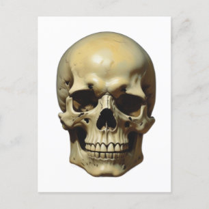 Illustration av Stil-målning för Skull Oljemålning Vykort