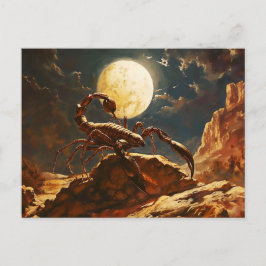 Illustration av stjärntecknet Skorpionen Vykort