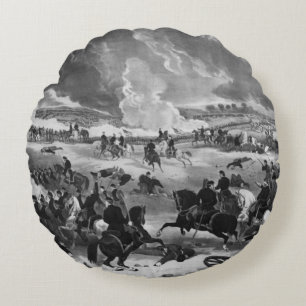 Illustration av striden av Gettysburg Rund Kudde