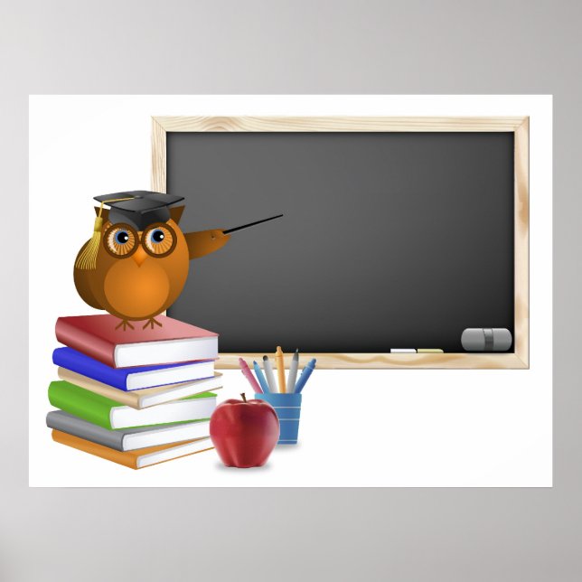 Illustration av studenten eller Back to school Pos Poster (Framsidan)