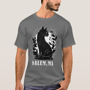 Illustration av svart katt Salem T Shirt