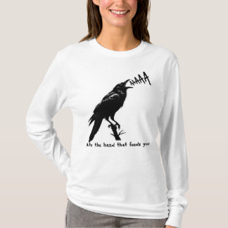 Illustration av svart Kråka - Konsdesign i gotik S T Shirt