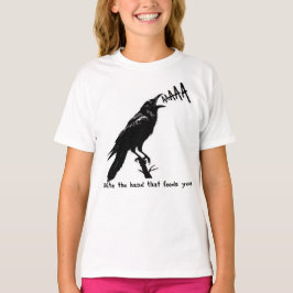 Illustration av svart Kråka - Konsdesign i gotik S T Shirt