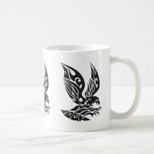 Illustration av svart ört kaffemugg