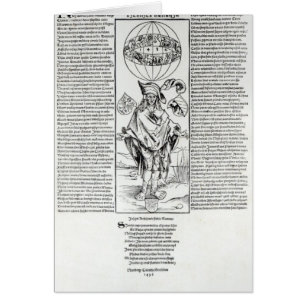 Illustration av Syphilis, 1496 Hälsningskort