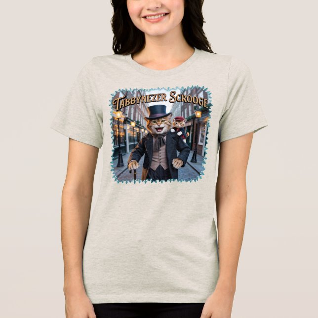 Illustration av Tabbynezer Scrooge – Tabby Scrooge T Shirt (Framsida)