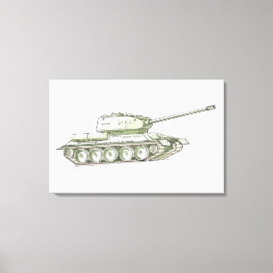 Illustration av tanken canvastryck