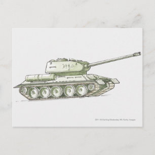 Illustration av tanken vykort