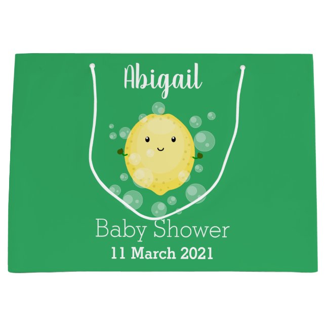 illustration av tecknad av färskbubblor för citron (Framsidan)