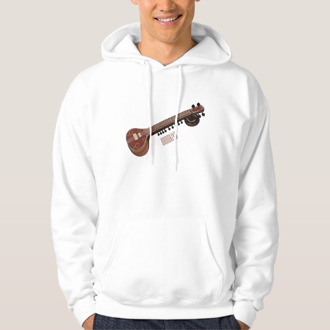 illustration av tecknad på webbplats hoodie (Framsida)