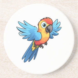 illustration av tecknad parrot underlägg