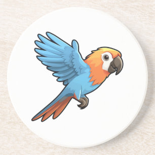 illustration av tecknad parrot underlägg