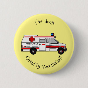 illustration av tecknaden Ambulance Knapp