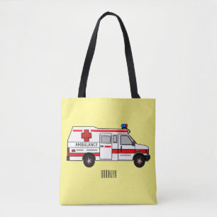 illustration av tecknaden Ambulance Tygkasse