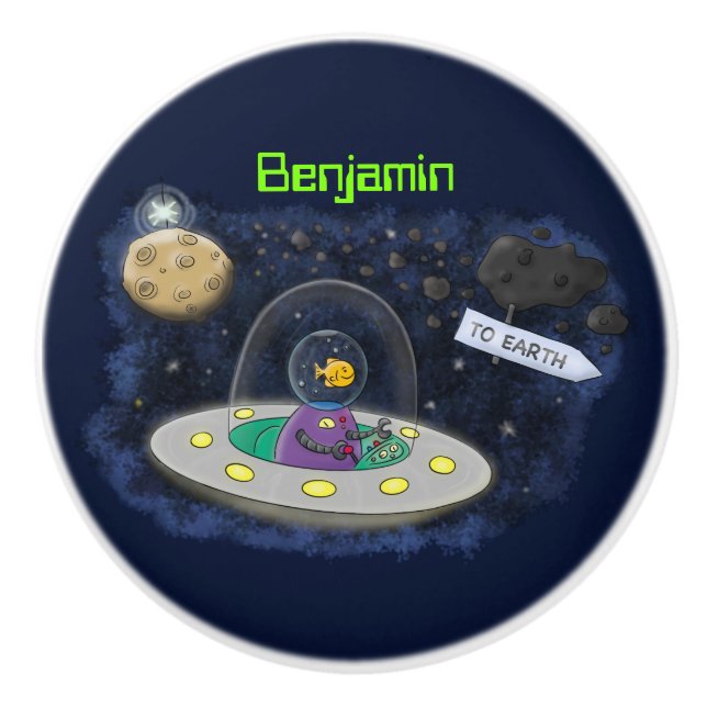 illustration av tecknaden av kute-lycklig-fisk i r knopp (Framsidan)