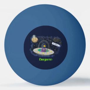 illustration av tecknaden av kute-lycklig-fisk i r pingisboll