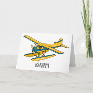 illustration av tecknaden av sjöflygplan kort