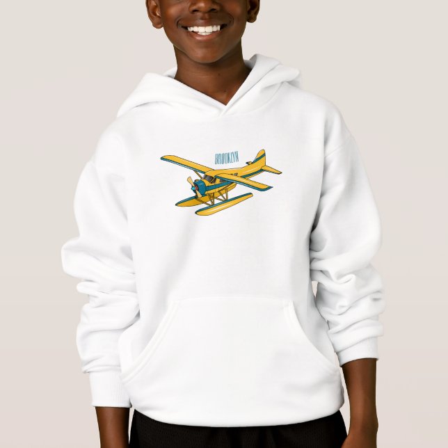 illustration av tecknaden av sjöflygplan t shirt (Framsida)