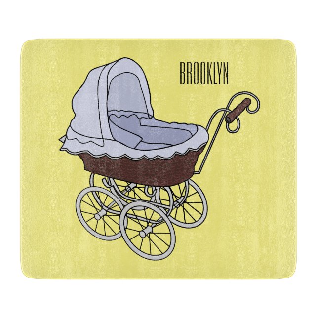 illustration av tecknaden barnvagn (Framsidan)