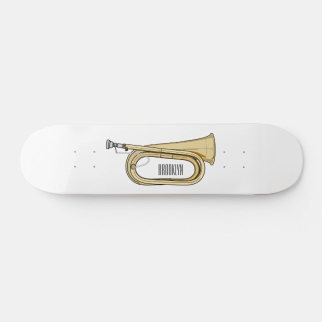 illustration av tecknaden Bugle Mini Skateboard Bräda 18,5 Cm (Horz)