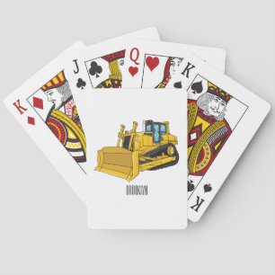 illustration av tecknaden Bulldozer Casinokort