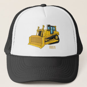 illustration av tecknaden Bulldozer Keps