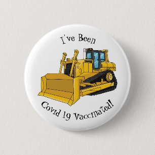 illustration av tecknaden Bulldozer Knapp