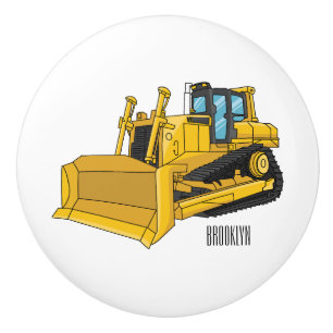 illustration av tecknaden Bulldozer Knopp