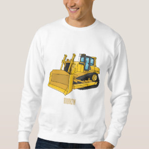 illustration av tecknaden Bulldozer Lång Ärmad Tröja