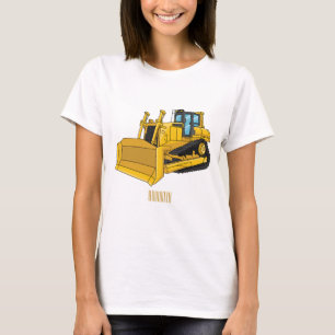 illustration av tecknaden Bulldozer T Shirt