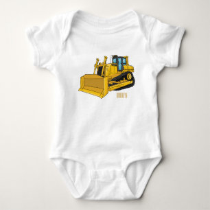 illustration av tecknaden Bulldozer T Shirt