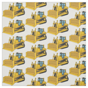 illustration av tecknaden Bulldozer Tyg
