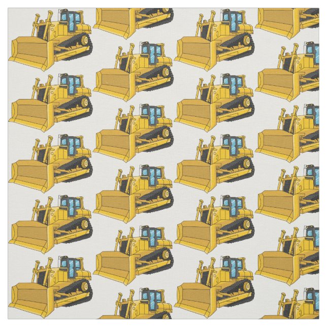 illustration av tecknaden Bulldozer Tyg (Provkarta)