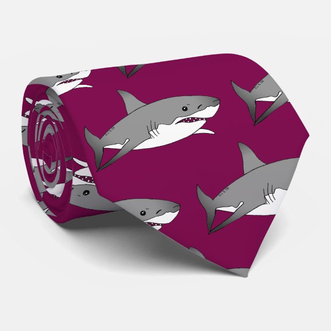 Illustration av Tecknaden coola Shark Slips (Rullad)
