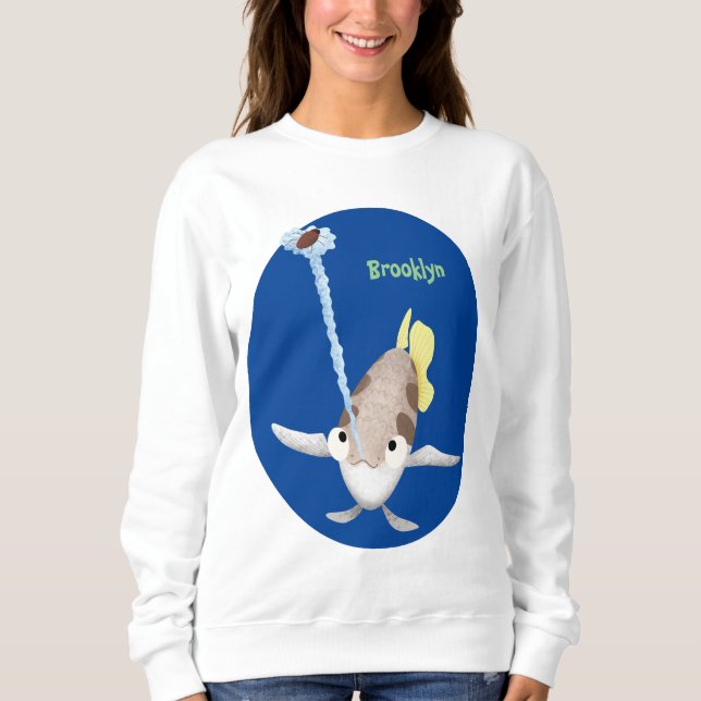 illustration av tecknaden Cute Archerfish T Shirt (Framsida)