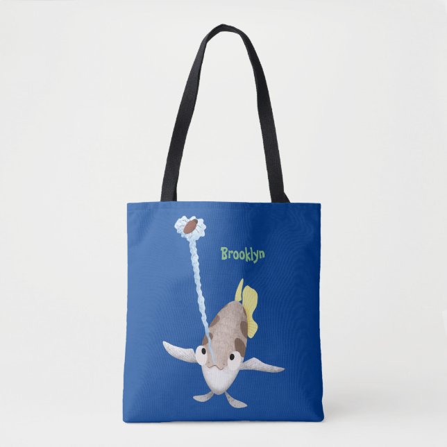 illustration av tecknaden Cute Archerfish Tygkasse (Framsida)