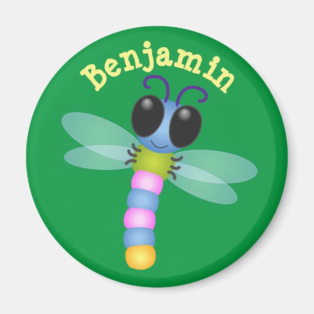 illustration av tecknaden Cute Dronfly Magnet (Framsidan)