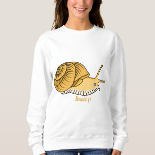 illustration av tecknaden Cute gult snigel T Shirt