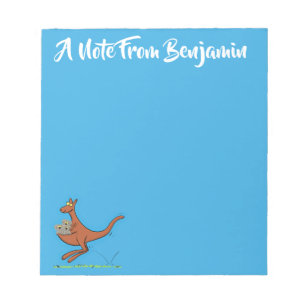 illustration av tecknaden Cute kangaroo och koalas Anteckningsblock