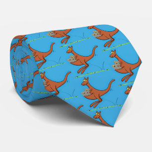 illustration av tecknaden Cute kangaroo och koalas Slips
