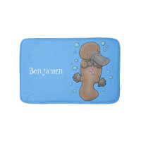 illustration av tecknaden Cute lycklig baby platyp
