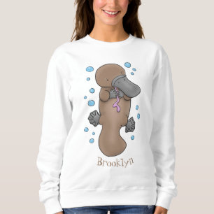 illustration av tecknaden Cute lycklig baby platyp T Shirt